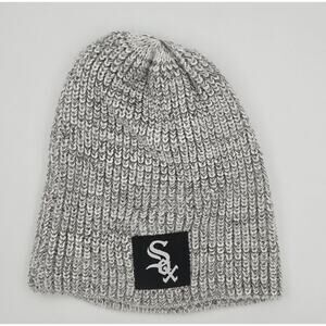 Chicago White Sox Winter Gray Knit Hat Cap Sponsored by Coca-Cola